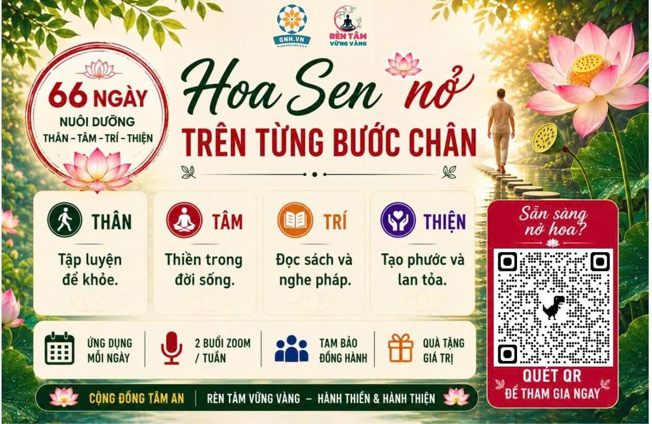 66 NGÀY NUÔI DƯỠNG "THÂN-TÂM-TRÍ" CÙNG CỘNG ĐỒNG TÂM AN